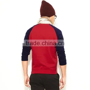 Blank Sweater Without Hood Contrast Color Men Pullover Sweater thumbnail-4