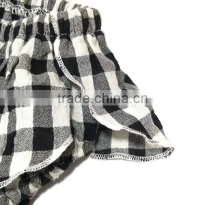 Flower Design Bloomer Grids Baby Shorts Diaper Toddler Infant Cotton Garments thumbnail-3