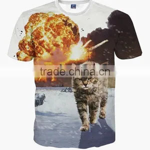 Wholesale 2016 Hot Sale Custom Made 3d Printing T-shirt/3D T-shirt thumbnail-4