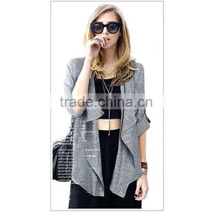 Summer and Spring New Arrival Three Quarter Sleeve Thin Sweater,women Coat,cardigan Latest Design thumbnail-1