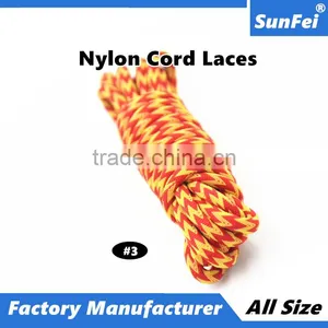 Several Lengths Available Custom Rope Laces - Muti-Color Nylon Rope Laces For Sneakers and Boots - All Size - Mass Production thumbnail-1
