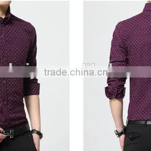 2016 NEW Arrive Coming Shirt for Men Turn up Collar Button up Contrast Color Vivid Green Heart Printing thumbnail-5