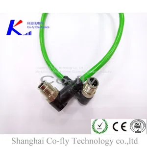 M12 17-контактные водонепроницаемые экранированные угловые формованные кабельные соединители для самцов thumbnail-2