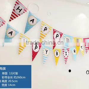Hot Sell Party Decoration Bunting Flag/ Birthday Pennant thumbnail-2