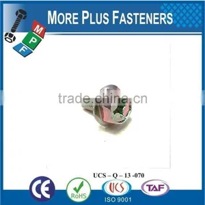 Made In Taiwan Special Hex Socket Screw Hex Washer Head Cross Recessed Screw Threaded Weld Stud Truss Head Torx Winged Screw thumbnail-3