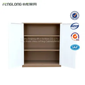 Professional High Quality 2 Swing Door Short Office Steel Filing Cabinet thumbnail-4