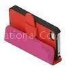 Promotional Red Cell Phone Leather Cases / Covers With Personalized Logo thumbnail-1