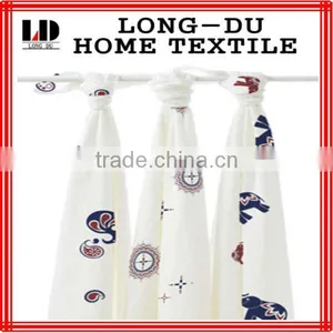 Cotton Printed Muslin Baby Throw thumbnail-1