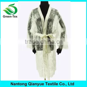 Cheap White Plus Size Women Sexy Lace Bathrobes thumbnail-2