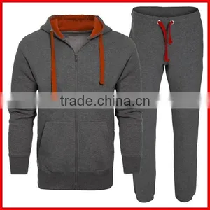 New Style Custom Fleece Mens Sportswear Tracksuits Fitness Plain Gym Training Tracksuit thumbnail-1