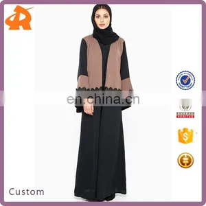 Custom Made New Design Front Open Abaya,denim Abaya Design thumbnail-1