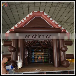 Special Customized Inflatable Wooden House , Inflatable Log Cabin , Inflatable Frame House thumbnail-1