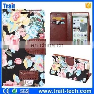 Wallet Style Flip Leather Case for Huawei Ascend G6 With Card Slots thumbnail-2