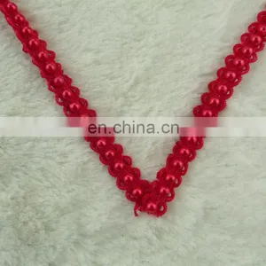 2015 New Arrival Fashion Red Bridal Beaded Trimming for Wedding thumbnail-3
