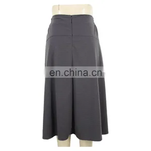 Jacquard Stripe Viscose Old Women Skirt Guangzhou Apparel thumbnail-2