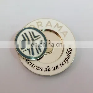 Chirstmas Golf Plastic Poker Chip Ball Markers / Printing Sticker on Both Side Plastic Ball Marker thumbnail-6
