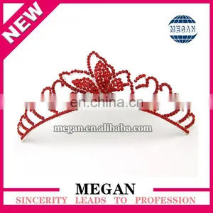 Popular Girl Jewelry Headdress Rhinestone Tiaras Crown Hair Comb thumbnail-1