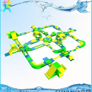 19x19M Kids Sea Inflatable Floating Aqua Park On Water thumbnail-1