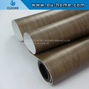 OUHOME Wood Grain Lamination Wooden Furniture Protective Decorative Film thumbnail-1