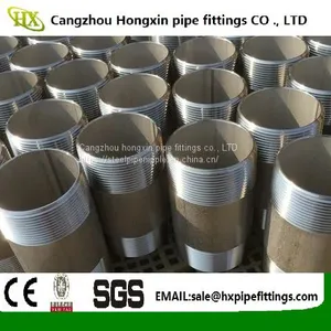 Hot Sale Carbon Steel Double Thread and Full Thread Steel Pipe Nipples thumbnail-2