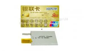 1mm Ultra Thin Lipo 3.7v 15mah Rechargeable Battery thumbnail-1