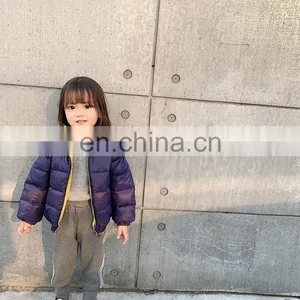 3646/Hot Wholesale Thick Kids Winter Hooded Down Coat High Quality Solid Color Girls Fashion Down Jacket thumbnail-6