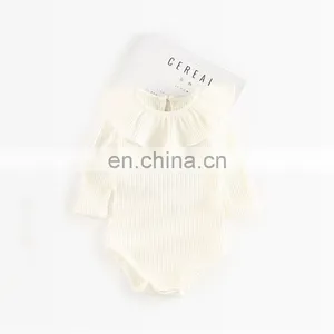 Infants & Toddler Clothes Rib Cotton Ruffle Princess Baby Girls Romper thumbnail-4