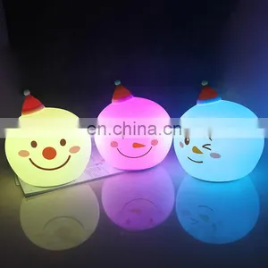 Portable Cute Sheep Silicone Led Night Light ,touch Sensor Beside Table Lamp for Bedroom thumbnail-1