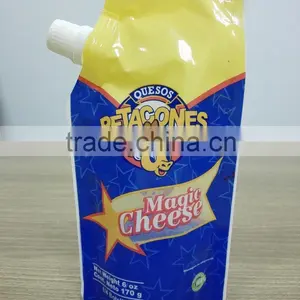 Stand up Spout Plastic Sauce Bag/jam Packaging Pouch With Spout/pet Cheese Pouch With Nozzle thumbnail-1