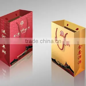 Factory Sale Customized Gift Paper Packing Bag for Wine thumbnail-4