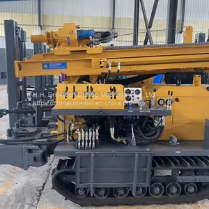 FYX180 Tracked Mobile Water Well Drill Rig Machine Driven by Diesel Engine With 180m Drilling Depth Pneumatic DTH and Mud Drill thumbnail-3