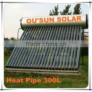 Compact Heat Pipe Pressurized Solar Water Heater 300L thumbnail-1