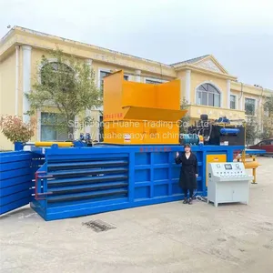 Horizontal Hydraulic Plastic Paper Used Book Packer Waste Copper Waste Aluminum Sheet Iron Scrap Press thumbnail-1