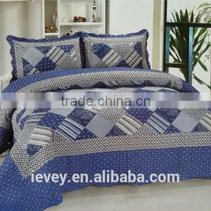 High Quality Best Price Cotton Fabric Plaid Style Bed Sheet Patchwork Summer Quilt Patchwork Quilt Wholesale thumbnail-2
