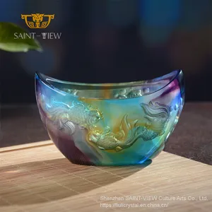 SAINT-VIEW Factory Wholesale Goldfish Cornucopia Lucky Ornament Feng Shui Treasure Basin thumbnail-5