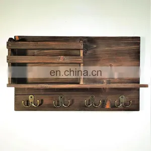Wall Hanging Over Toilet Showroom Kitchen Floating Decorative Wood Bamboo Shelves Bathroom Organizer for Storage thumbnail-1