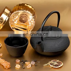 Made In China 2022 Japanese Yellow 1800 ml 1000 ml Cast Iron Teapot 2 Liter Set thumbnail-4