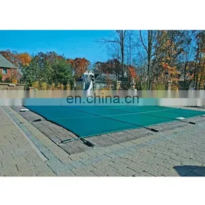 Outdoor Inground Rectangle Bache Pour Piscine PP MESH Swimming Pool Winter Safety Cover thumbnail-3