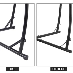 Black Color Strong and Durable Single Hanging Swing Chair With Stand thumbnail-5