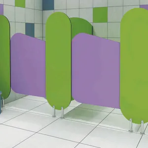 Water Resistant Children Nursery Bathroom Toilet Cubicle Partition thumbnail-2