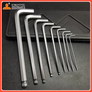Industrial-grade Ball-end Hexagonal Wrench Set 1.5-10mm Extended L-shaped 9-piece Set of Screw Wrenches for Wholesale and Customization thumbnail-4