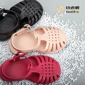 Crystal Soft PVC Sandals Rain Boots Flexible PVC Granules Compounds for Shoes Molding Application in Africa Market thumbnail-2