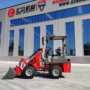 Garden Cleaning Snow Mini 4WD Loader HZM 807 Small Front Loader With Trailer thumbnail-1