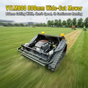 VTLM800 Vigorun 800mm Tracked Remote Control 60 Degree High Torque Rotary Mower thumbnail-1