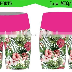 Women Sports Gym Workout Waistband Skinny Yoga Shorts thumbnail-1