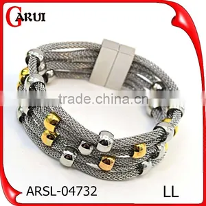 2016 Trending Products Gold Plate Beads Bracelet Hand Chain for Men thumbnail-2