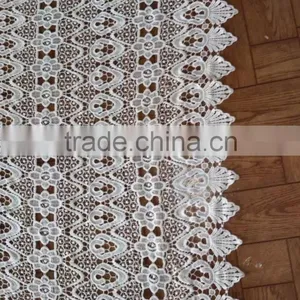 2016 Embroidery Polyester Lace Milk Silk Full Lace Fabric For Garment Accessory thumbnail-4
