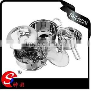 Stainless Steel Two Layers Steamer Pot Cookware Sets/ Milk Boiling Pot/ Sauce Pot thumbnail-5