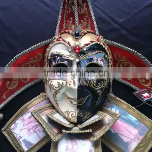 Factory Wholesale Purple Party Mask Delicate Venice Masquerade Mask Full Face Princess Beauty Black Party Mask thumbnail-6