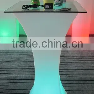 New PE Plastic Bar Table With LED Light & Remote Control YXF-6211 thumbnail-3